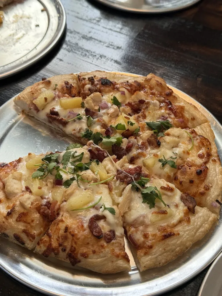 Barbecue Chicken Pizza with Pineapple
